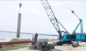 Bảo vệ đảo ngọc Tam Hải trước xâm thực của sóng biển