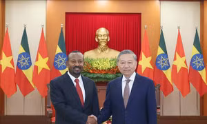 Tổng Bí thư Tô Lâm tiếp Thủ tướng nước Cộng hòa Dân chủ Liên bang Ethiopia