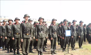 Huấn luyện tân binh cảnh sát đảm bảo yêu cầu, nhiệm vụ