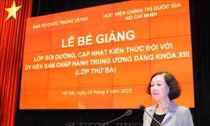 Bế giảng Lớp bồi dưỡng kiến thức đối với Ủy viên Trung ương Đảng