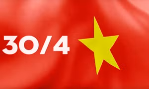 Lá cờ Tổ quốc đặc biệt trên báo in chào mừng 45 năm thống nhất đất nước