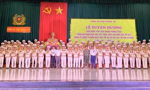Công an Quảng Trị tuyên dương 75 điển hình tiên tiến