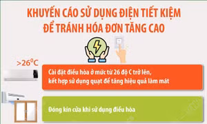 Khuyến cáo sử dụng điện tiết kiệm để tránh hóa đơn tăng cao