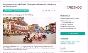 Credendo: Việt Nam đang viết tiếp câu chuyện thành công về kinh tế