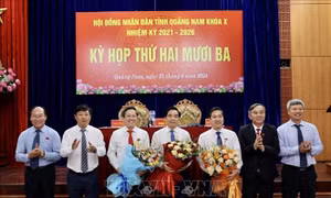 Bầu bổ sung Chủ tịch và các Phó chủ tịch UBND tỉnh Quảng Nam nhiệm kỳ 2021-2026