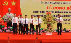 Công nhận thành phố Yên Bái hoàn thành xây dựng nông thôn mới 