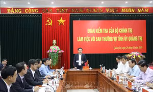 Phó Thủ tướng Vương Đình Huệ kiểm tra việc thực hiện các Nghị quyết tại Quảng Trị