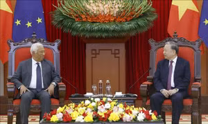 Tổng Bí thư Tô Lâm tiếp Chủ tịch Hội đồng châu Âu António Costa
