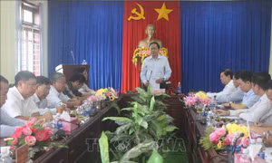 Chủ tịch Mặt trận Tổ quốc Trần Thanh Mẫn thăm, làm việc tại tỉnh Đắk Nông