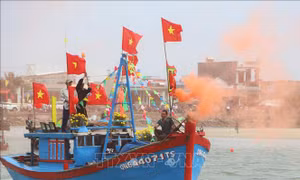 Ngư dân Quảng Ngãi tưng bừng ra quân khai thác hải sản