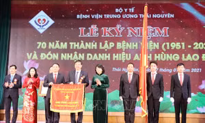 Lễ kỷ niệm 70 năm Ngày thành lập Bệnh viện Trung ương Thái Nguyên
