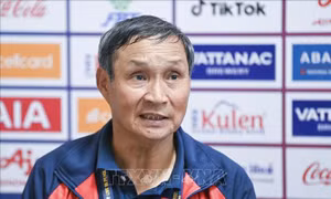 SEA Games 32: HLV Mai Đức Chung đánh giá cao đội tuyển Campuchia