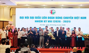Ông Dương Mạnh Tiến được bầu giữ chức Chủ tịch Liên đoàn Bóng chuyền Việt Nam khóa VIII