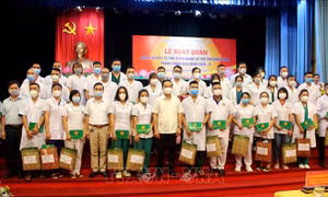 55 cán bộ y tế lên đường hỗ trợ TP Hồ Chí Minh, Bình Dương chống dịch