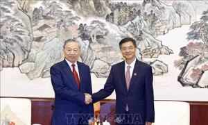 Tổng Bí thư, Chủ tịch nước Tô Lâm tiếp Bí thư khu ủy Khu tự trị dân tộc Choang Quảng Tây