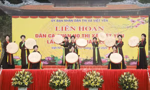 Phát huy giá trị đặc sắc, lối chơi tao nhã, độc đáo của văn hóa Quan họ