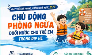 Ngày Thế giới Phòng, chống đuối nước 25/7: Chủ động phòng ngừa đuối nước cho trẻ em trong dịp hè