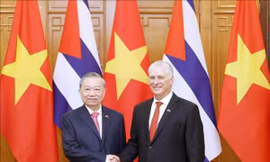 Tổng Bí thư Tô Lâm hội đàm với Bí thư thứ nhất Đảng Cộng sản Cuba, Chủ tịch nước Cuba Miguel Díaz-Canel Bermúdez