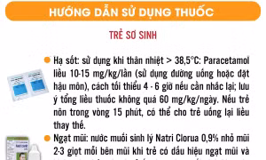 Hướng dẫn sử dụng thuốc tại nhà cho trẻ sơ sinh mắc COVID-19