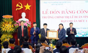 Trường Chính trị Lê Duẩn tỉnh Quảng Trị phấn đấu đạt chuẩn mức 2 trước năm 2030