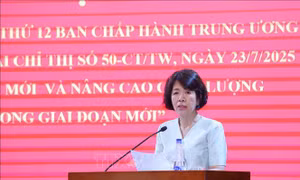 Thông báo nhanh kết quả Hội nghị Trung ương 12 và quán triệt, triển khai Chỉ thị số 50-CT/TW