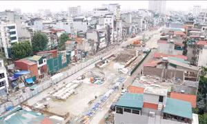 Gỡ 'nút thắt', tăng tốc thi công đường Vành đai 1 đoạn Hoàng Cầu - Voi Phục