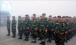 Đón đoàn Quân đội Lào sang tham gia diễu binh, diễu hành dịp Quốc khánh 2/9