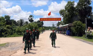 Đồn Biên phòng cửa khẩu Giang Thành bảo vệ vững chắc biên cương Tổ quốc