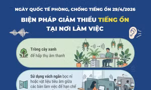 Ngày Quốc tế phòng, chống tiếng ồn 29/4/2026: Biện pháp giảm thiểu tiếng ồn tại nơi làm việc