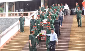 Xúc động ngày đón các liệt sỹ trở về với đất mẹ