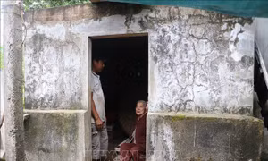 Nhiều hộ dân vùng ven biển Quảng Ngãi xây hầm trú bão