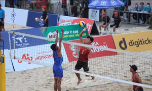 SEA Games 31: Bóng chuyền bãi biển nam Việt Nam thắng Campuchia 2-1 trận mở màn