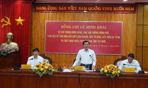 Phó Thủ tướng Lê Minh Khái: Tây Ninh cần tháo gỡ khó khăn, đẩy nhanh tốc độ tăng trưởng