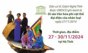 Festival 'Đôi bờ Ví, Giặm - Kết nối tinh hoa di sản'
