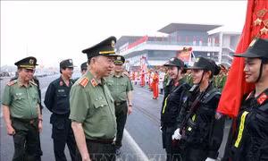 Bộ trưởng Công an kiểm tra công tác chuẩn bị kỷ niệm 50 năm lực lượng CSCĐ