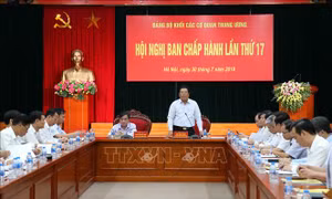 Hội nghị lần thứ 17 Ban Chấp hành Đảng bộ Khối các cơ quan Trung ương