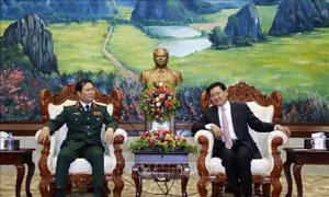 Hợp tác quốc phòng là trụ cột quan trọng trong quan hệ Việt - Lào
