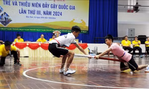 Bắc Giang giành Nhất toàn đoàn tại Giải vô địch trẻ và thiếu niên đẩy gậy quốc gia