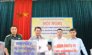 Bốc thăm đất tái định cư cho người dân phục vụ dự án sân bay Gia Bình