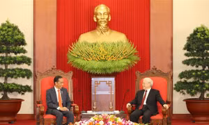 Tổng Bí thư Nguyễn Phú Trọng tiếp Tổng thống Indonesia Joko Widodo