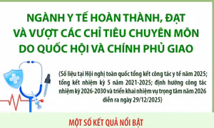 Một số kết quả nổi bật của ngành y tế năm 2025 và giai đoạn 2021-2025