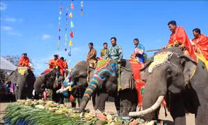 Du khách ấn tượng với Hội voi Buôn Đôn