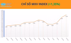 MXV-Index xác lập vùng điểm cao nhất lịch sử, vượt mốc 3.000 điểm