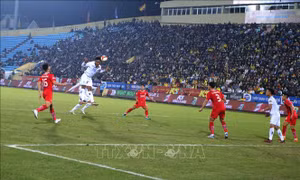 Thép Xanh Nam Định giành chiến thắng 3-0 trước Thể Công - Viettel