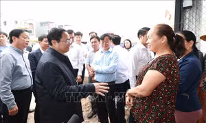 Thủ tướng thăm nhân dân Khu tái định cư Dự án Cảng hàng không quốc tế Long Thành