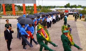 Đồng Tháp: Tổ chức lễ truy điệu, cải táng 85 hài cốt liệt sỹ