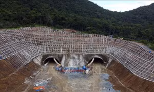 Thông hầm Núi Vung thuộc dự án cao tốc Cam Lâm - Vĩnh Hảo
