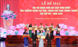 Bế mạc Hội thi giảng viên dạy giỏi toàn quốc các trường chính trị lần thứ VIII