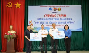 Công trình thanh niên 'Dừa Bến Tre với biển, đảo quê hương'