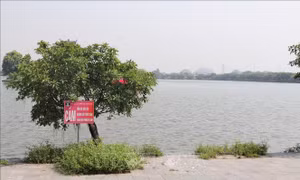 Một thanh niên bị đuối nước khi tắm hồ ở Ninh Bình